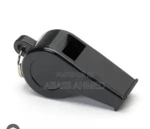 Black Security Whistle Plastic 12 Pcs