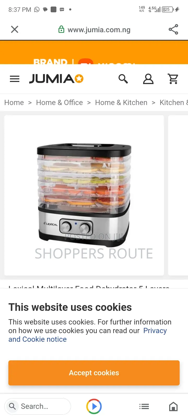 Lexical Food Dehydrator 5 Layer LFD 3801