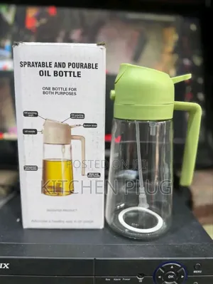 Multi-Function Oil Bottle, / 2-in-1 Oil Sprayer and Dispenser,