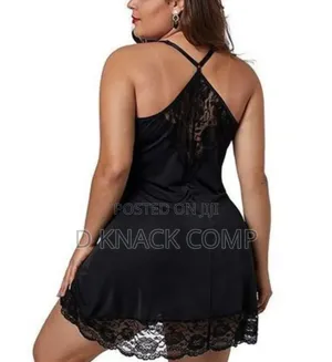Sexy Strappy Lace v Neck Lingerie Black