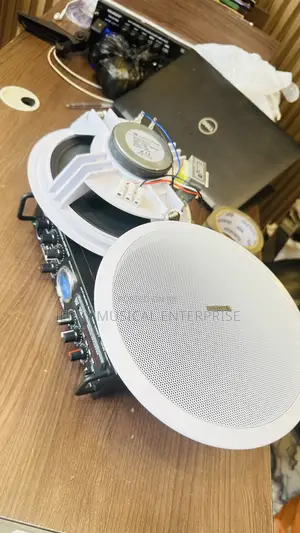 Tabled Amplifer With 2 50watts Ceiling Speakers Bluetooth