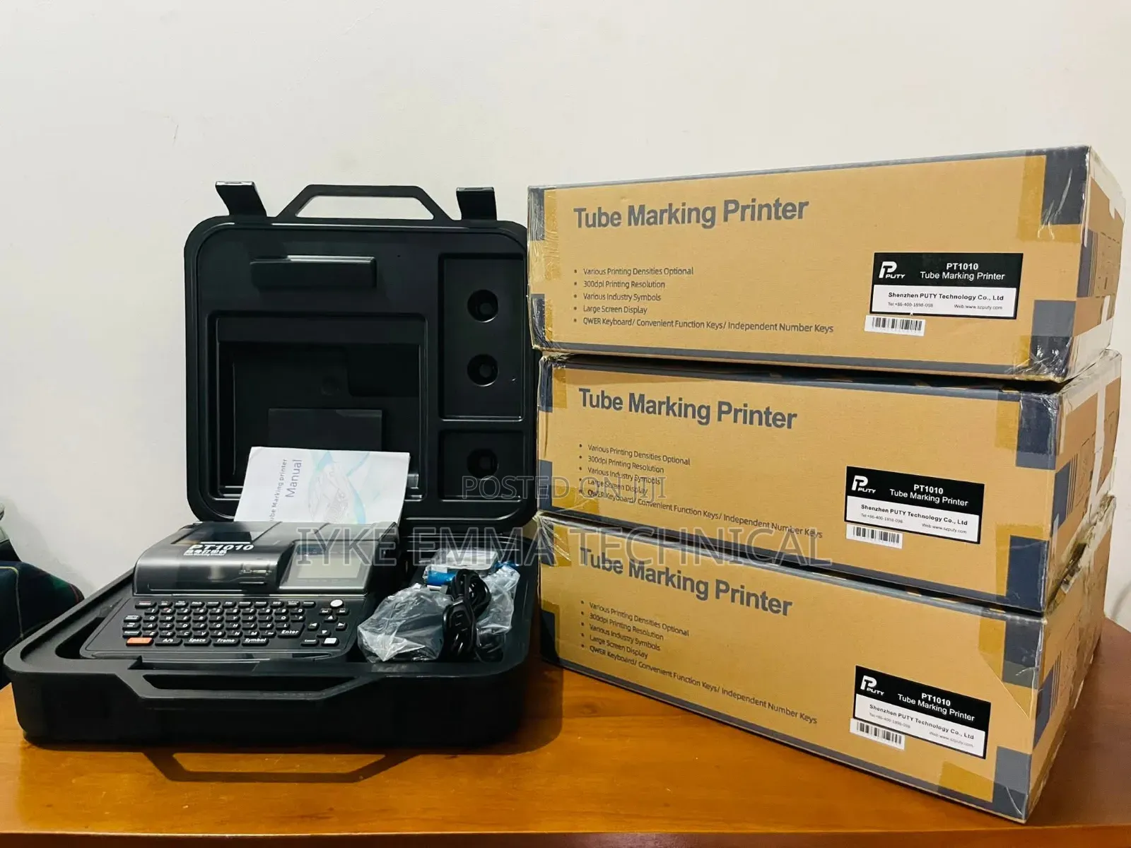 Pt1010 Thermal Transfer Cable Label Printer