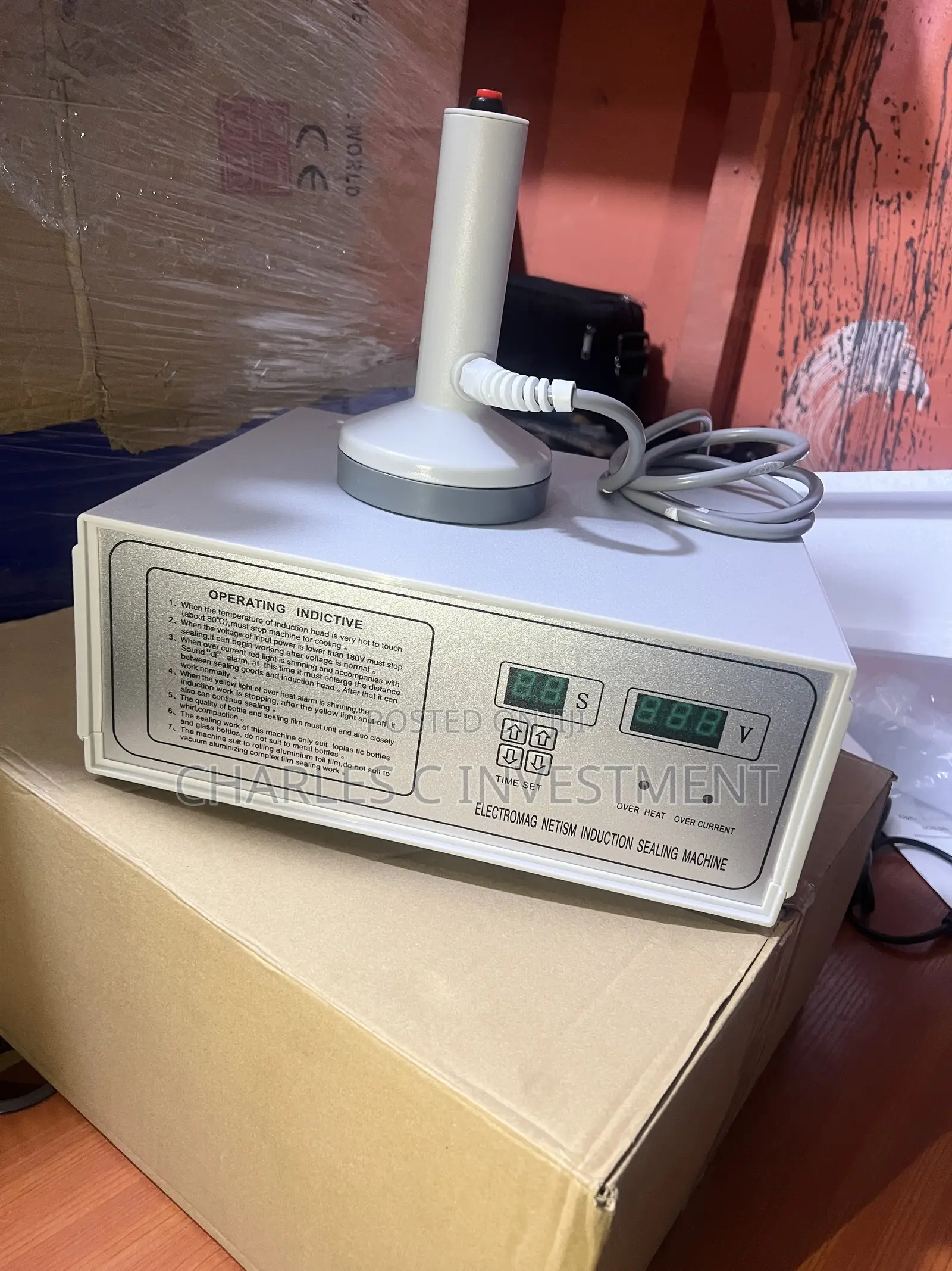 Manual Electromagnetic Induction Foil/Cap Sealing Machine