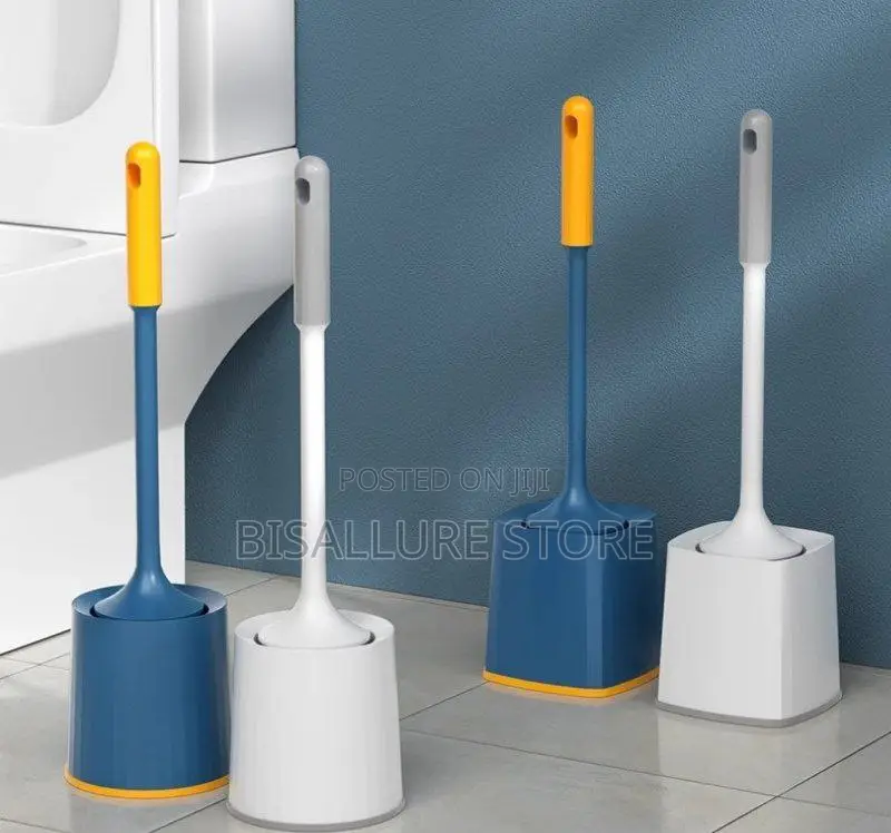 White Toilet Brush