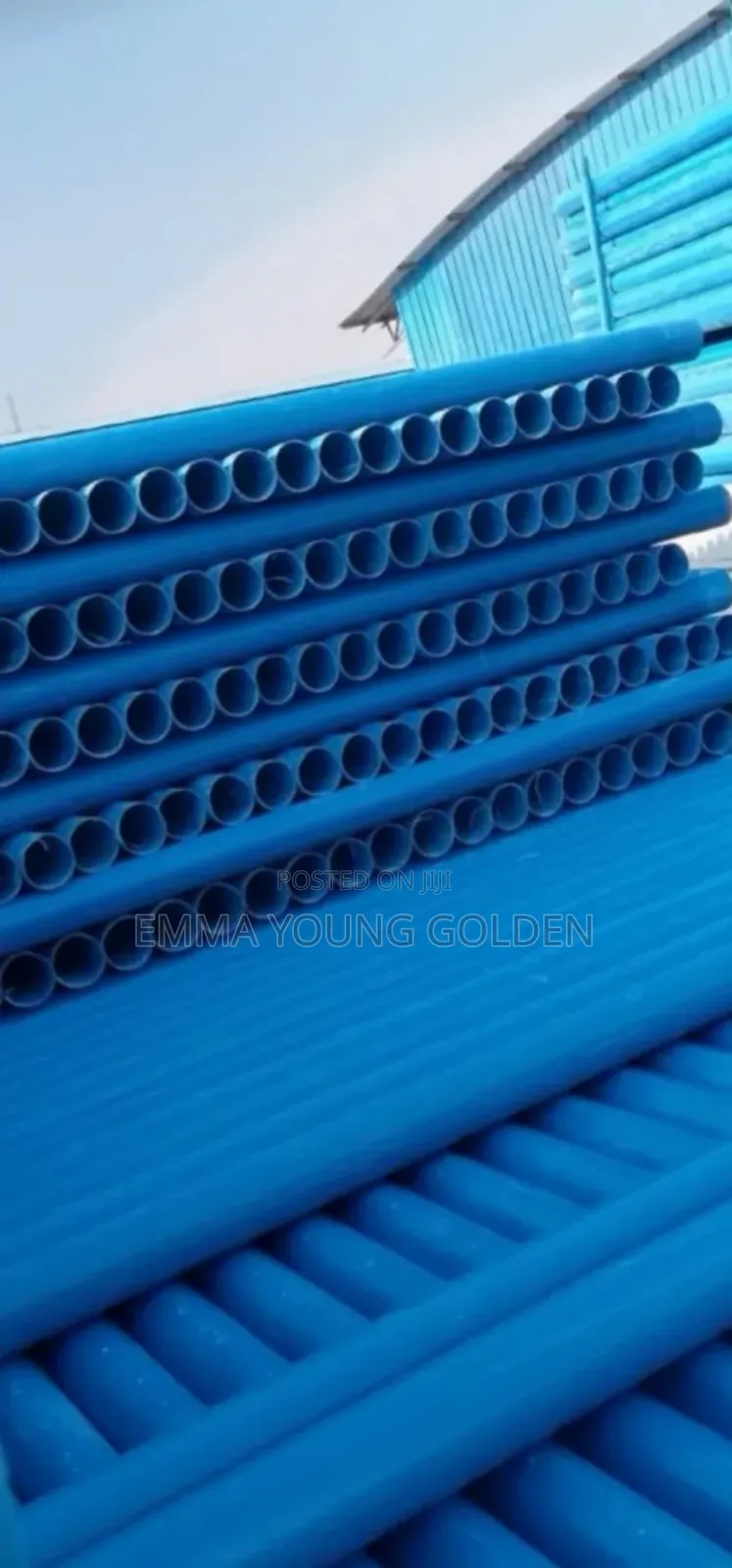 4" Blue Pipes