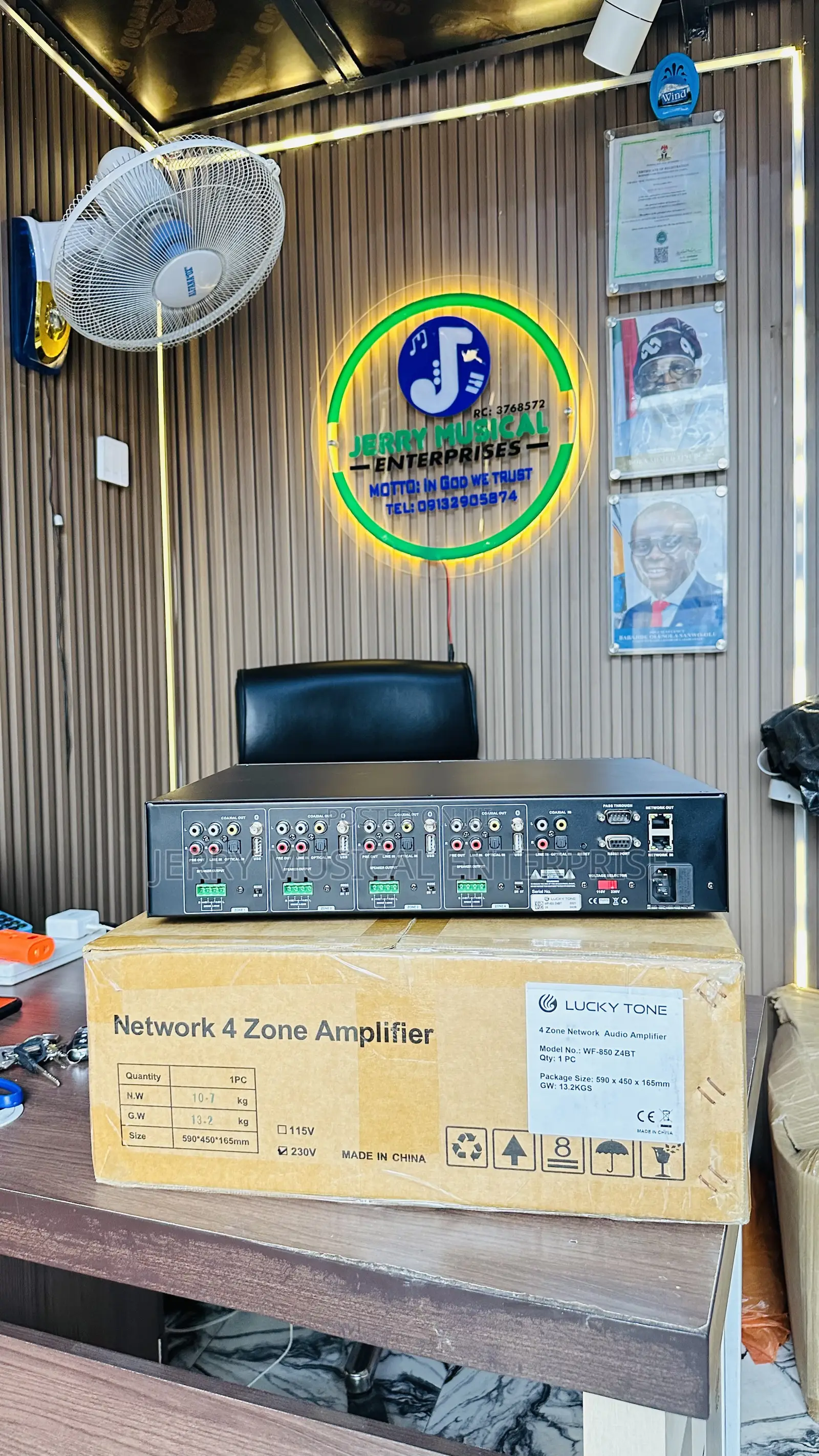 4 Zone Network Audio Amplifier With App
