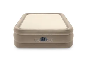 Dura-Beam Deluxe Air Mattress 20" Queen W/ Built-in Electric Pump