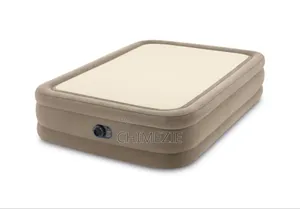 Dura-Beam Deluxe Air Mattress 20" Queen W/ Built-in Electric Pump