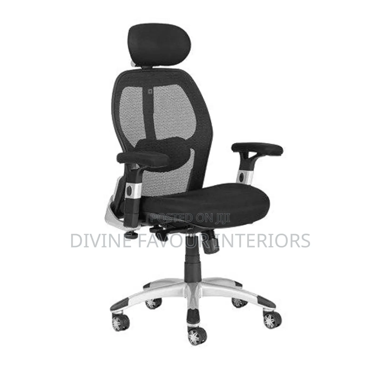 Deluxe Adjustable Arm Mesh Executive Office Chair