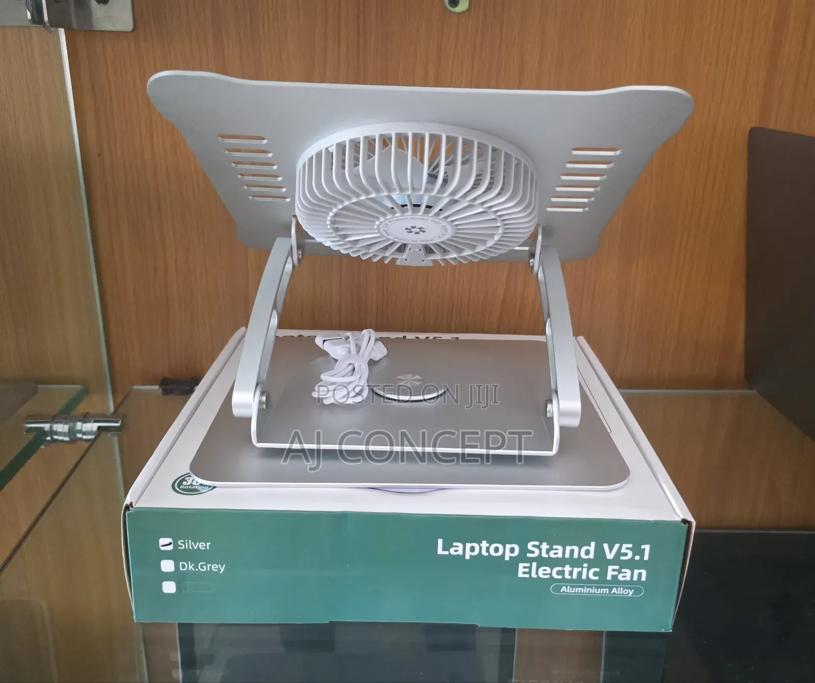 Laptop Stand With Electric Fan 5.1