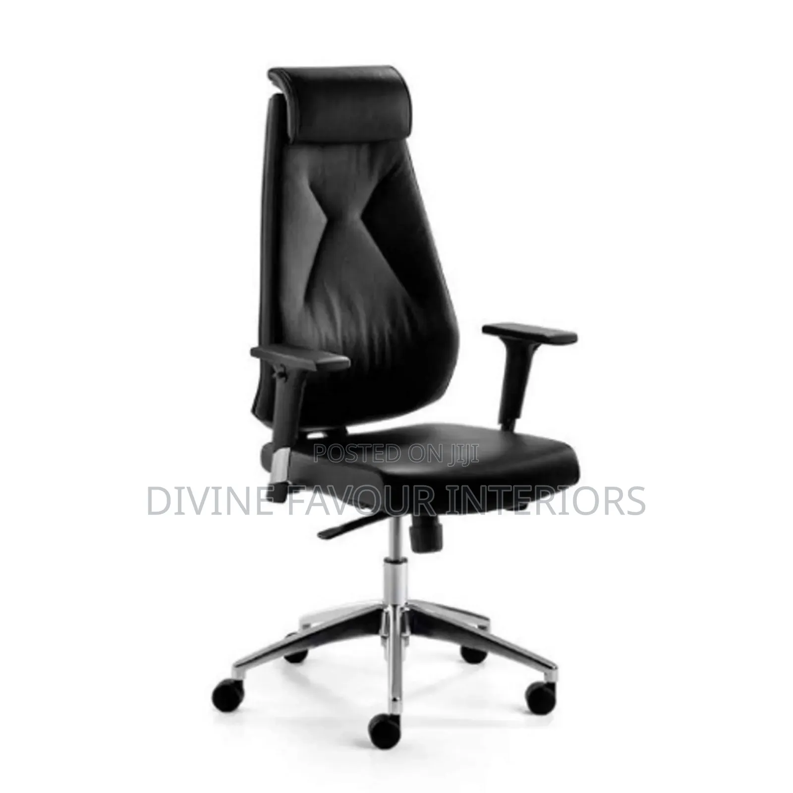 High-Back Executive Office Chair - Black