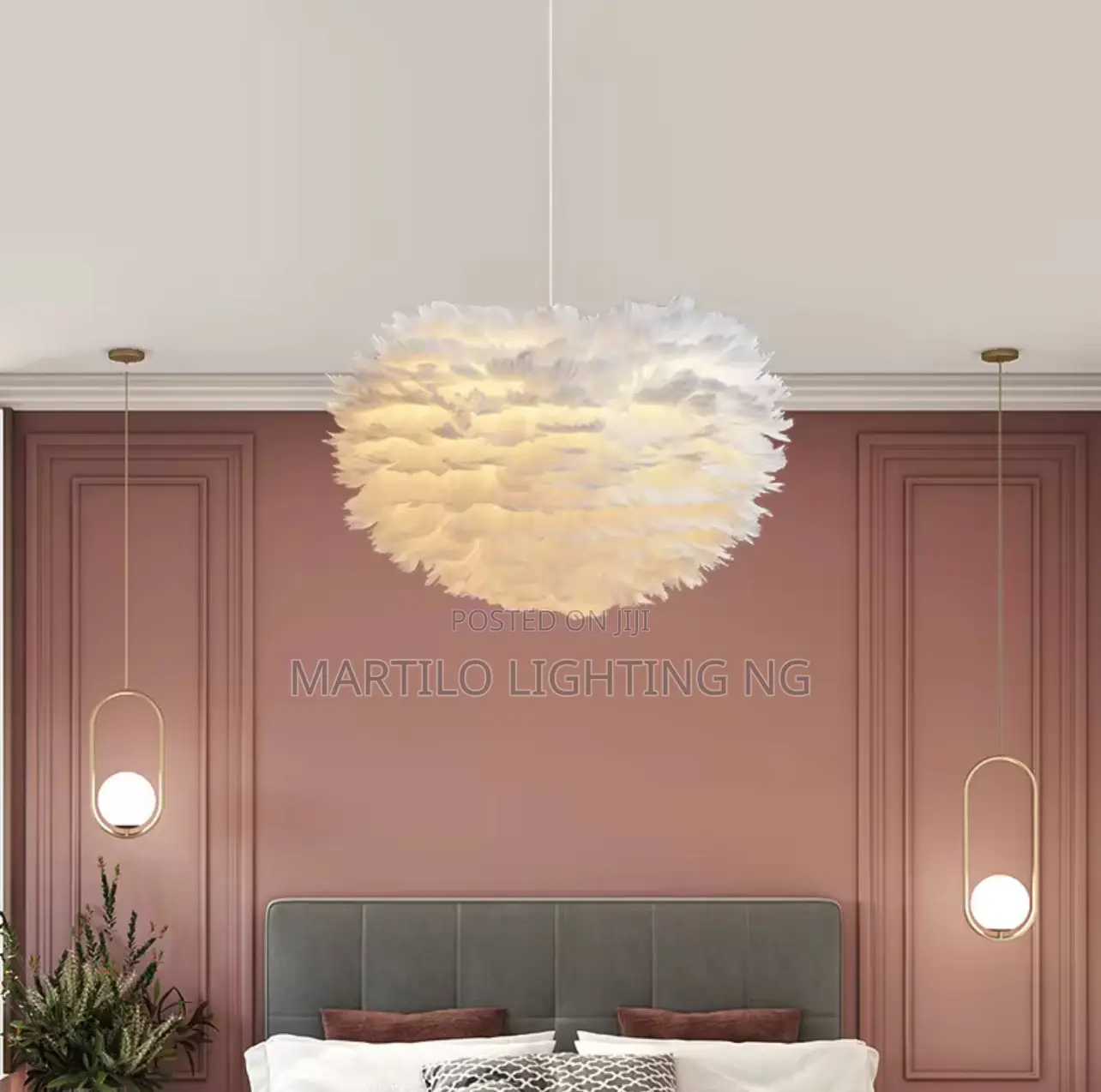 Beautiful White Feather Light