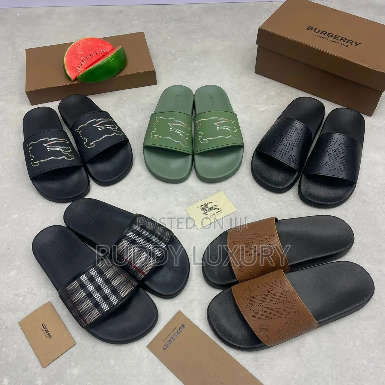 Ruddy Luxury Designer Slides – Premium Quality