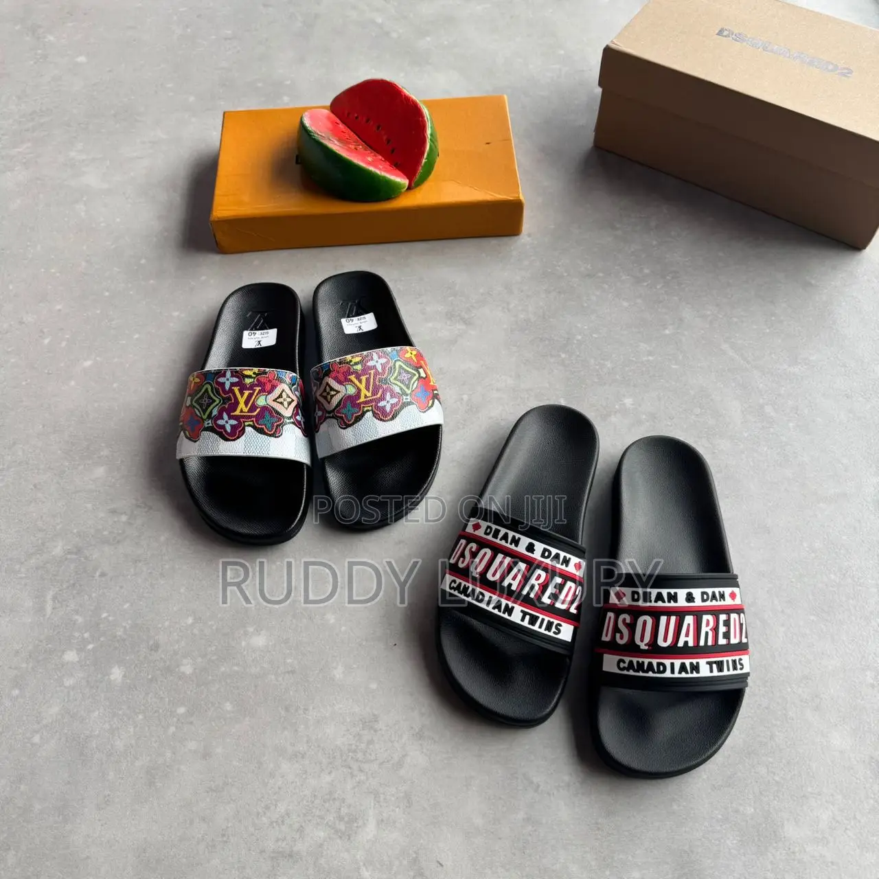 Ruddy Luxury Designer Slides – Premium Quality