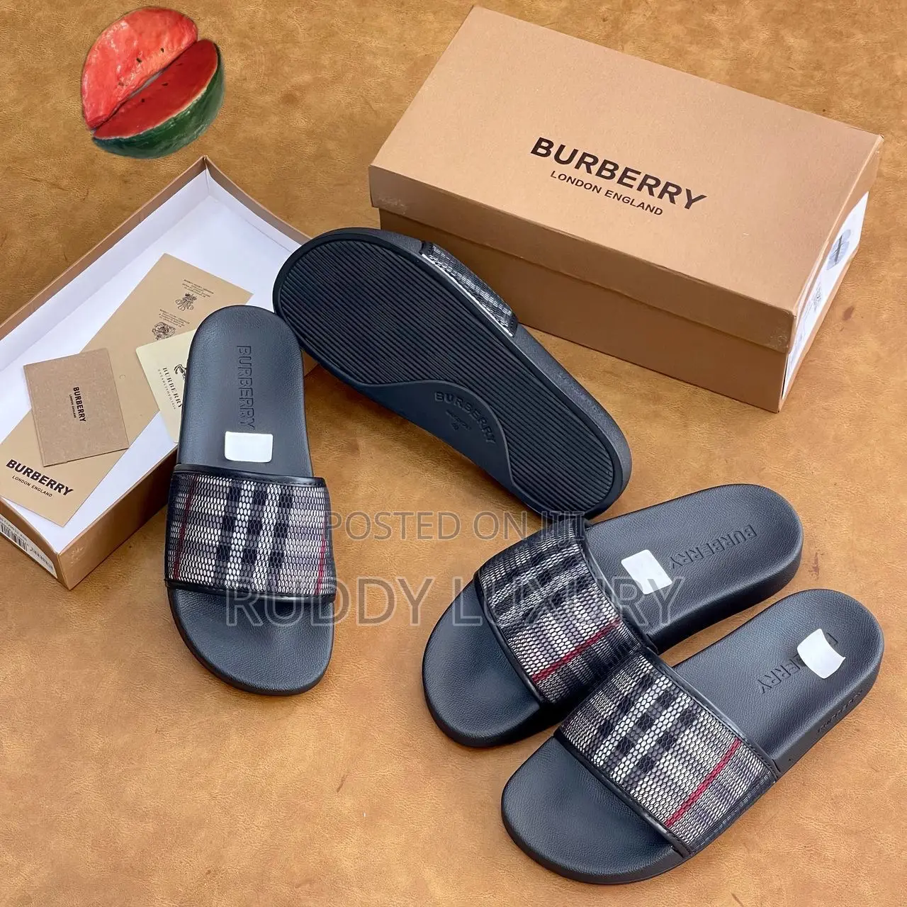 Ruddy Luxury Designer Slides – Premium Quality