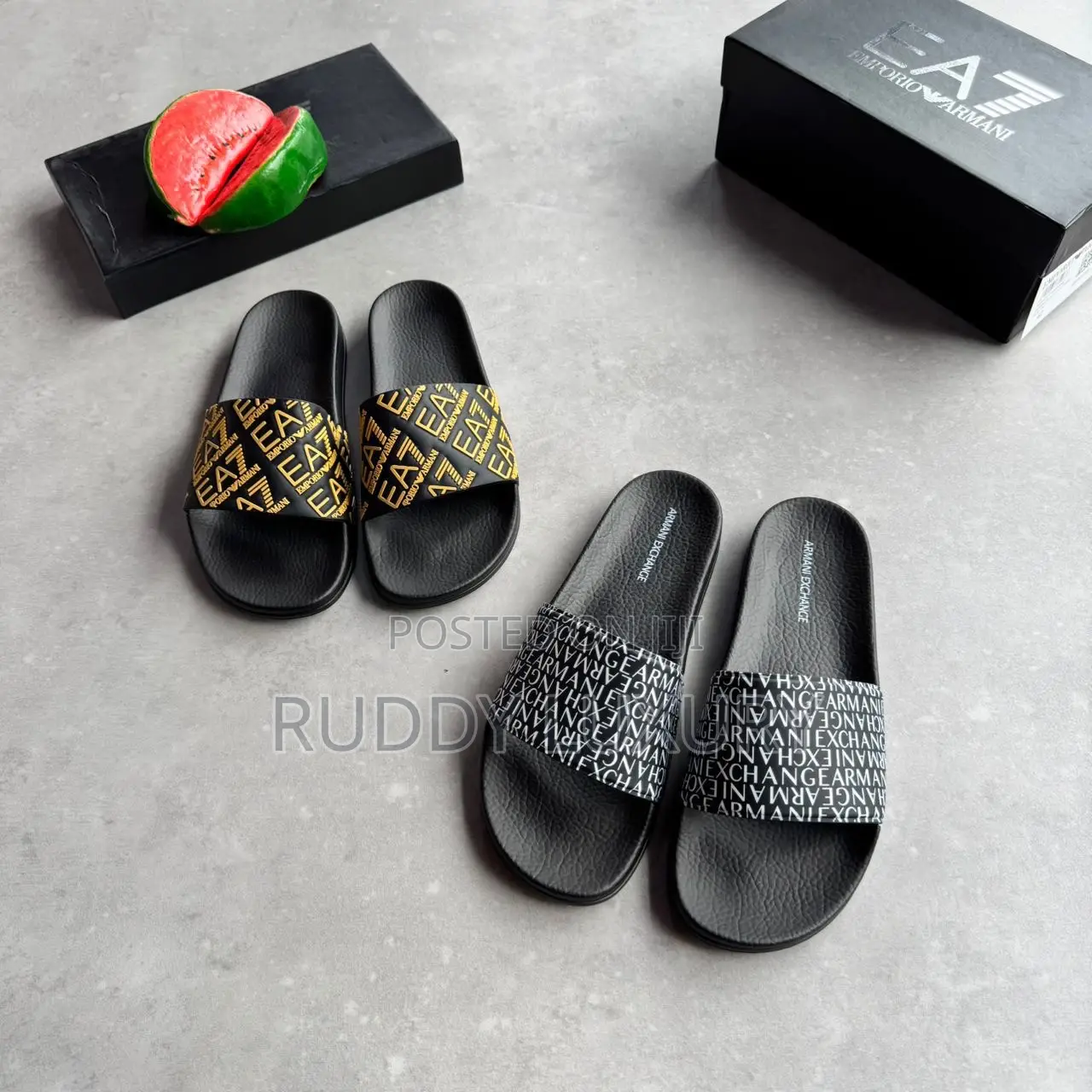 Ruddy Luxury Designer Slides – Premium Quality