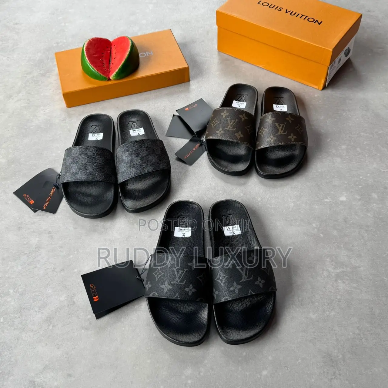 Ruddy Luxury Designer Slides – Premium Quality