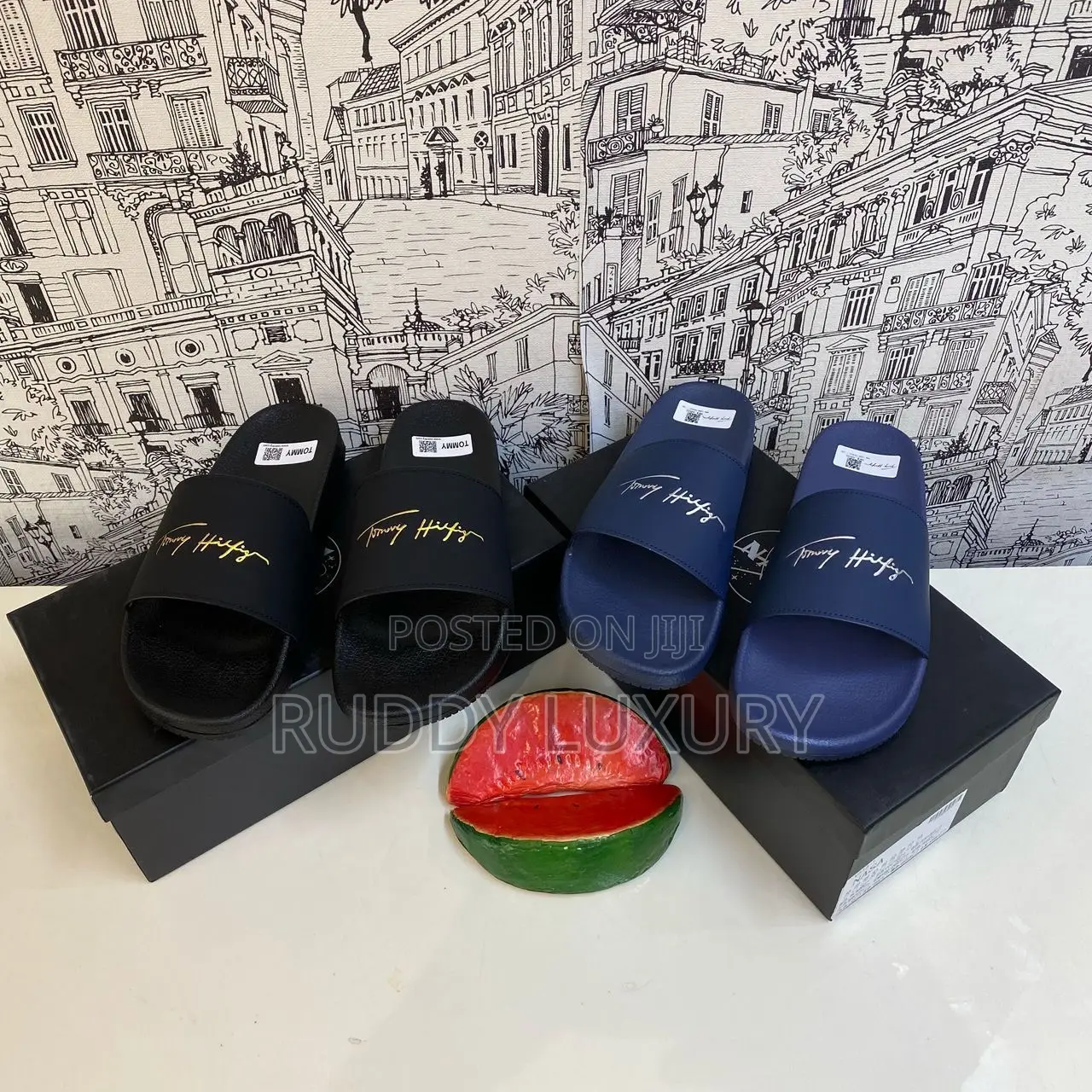 Ruddy Luxury Designer Slides – Premium Quality