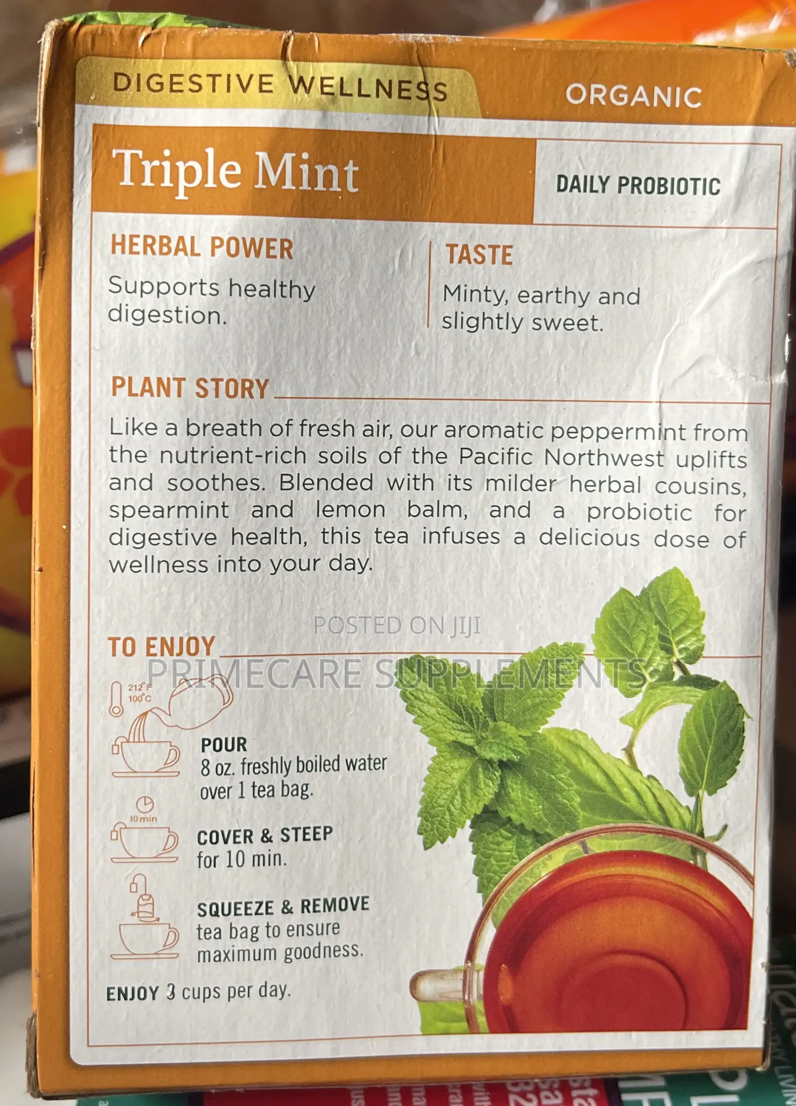 Spearmint Peppermint Lemon Balm Tea