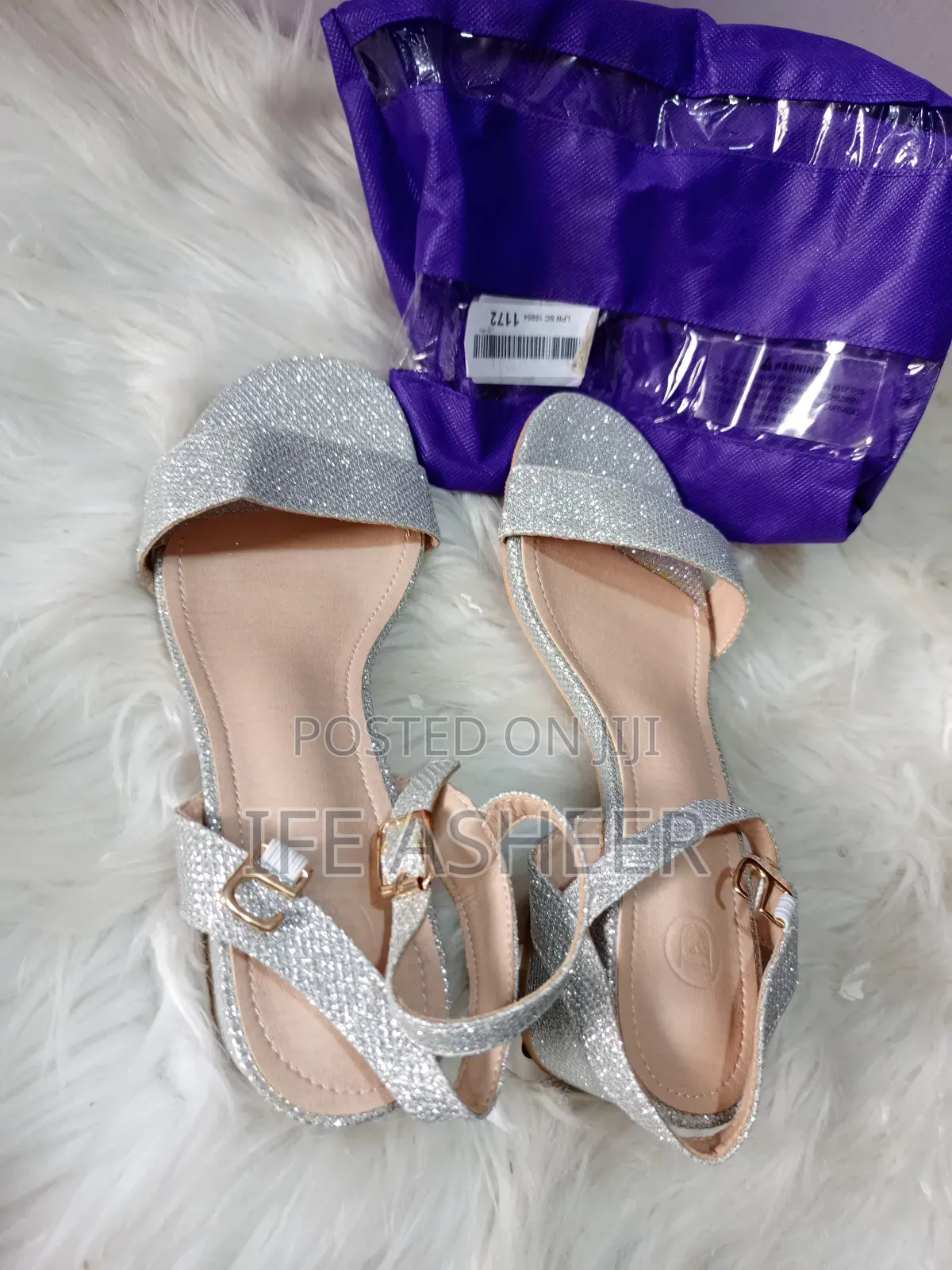 Silver Ladies Silver Shoe - Size 39