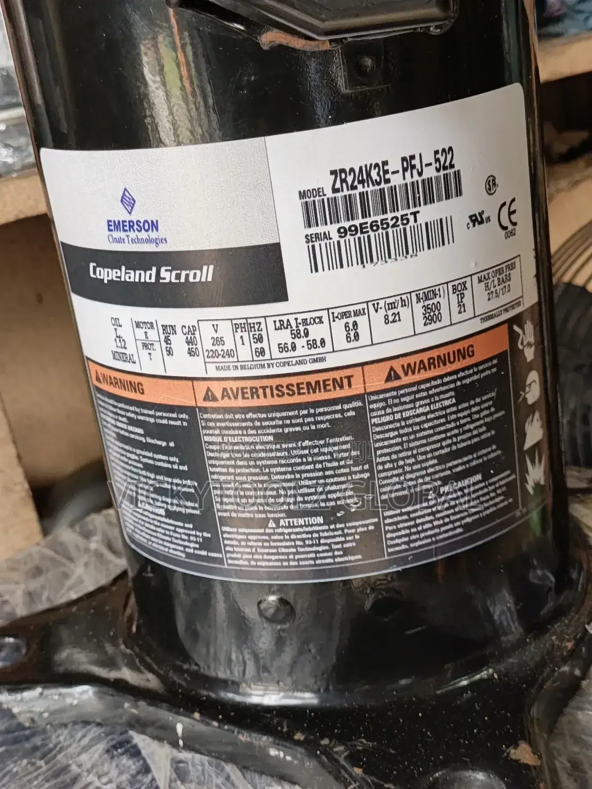 Copeland Scroll Ac Compressor 2.5hp