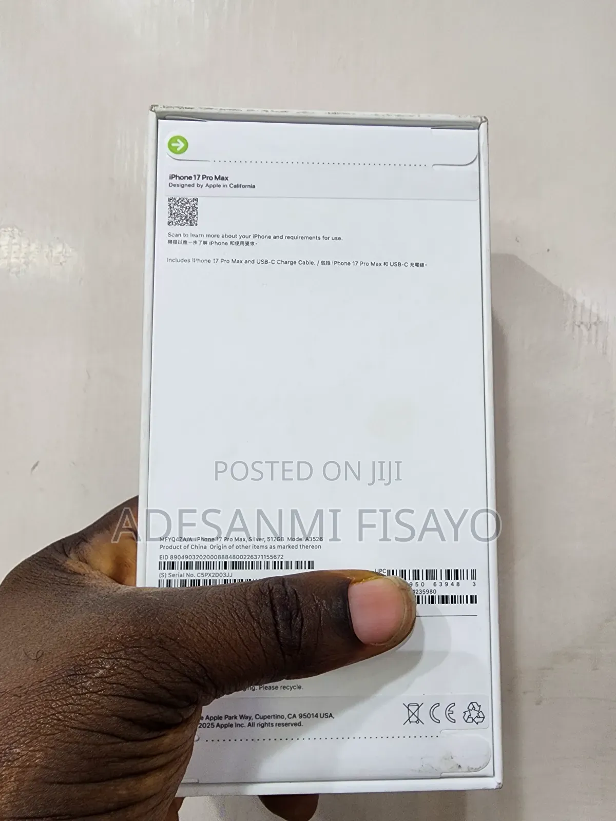 New Apple iPhone 17 Pro Max 512 GB Silver