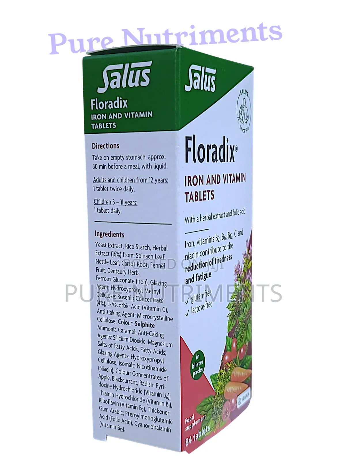 Floradix Iron, Vitamin and Herbal Tablet/Liquid -Tiredness and Fatigue