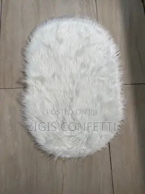 Faux Fur White Rug