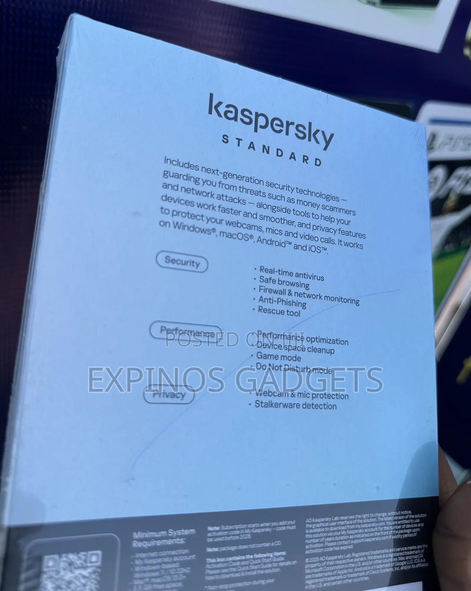 Kaspersky Standard Antivirus Internet Security ~ 3 Devices.