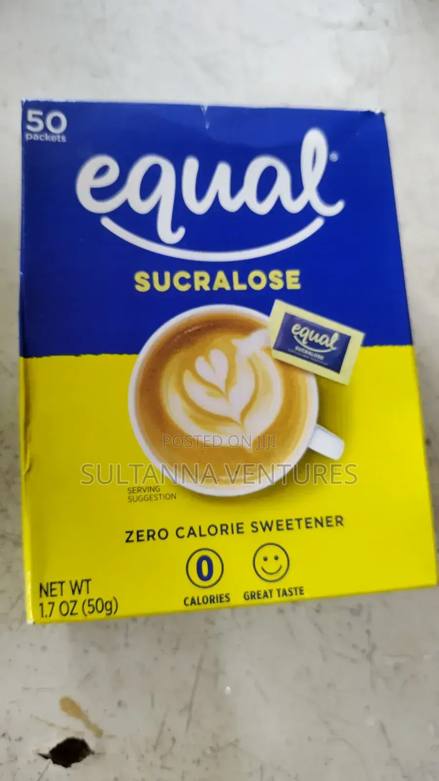 Equal Zero Calorie Sweetener (50 Packets)