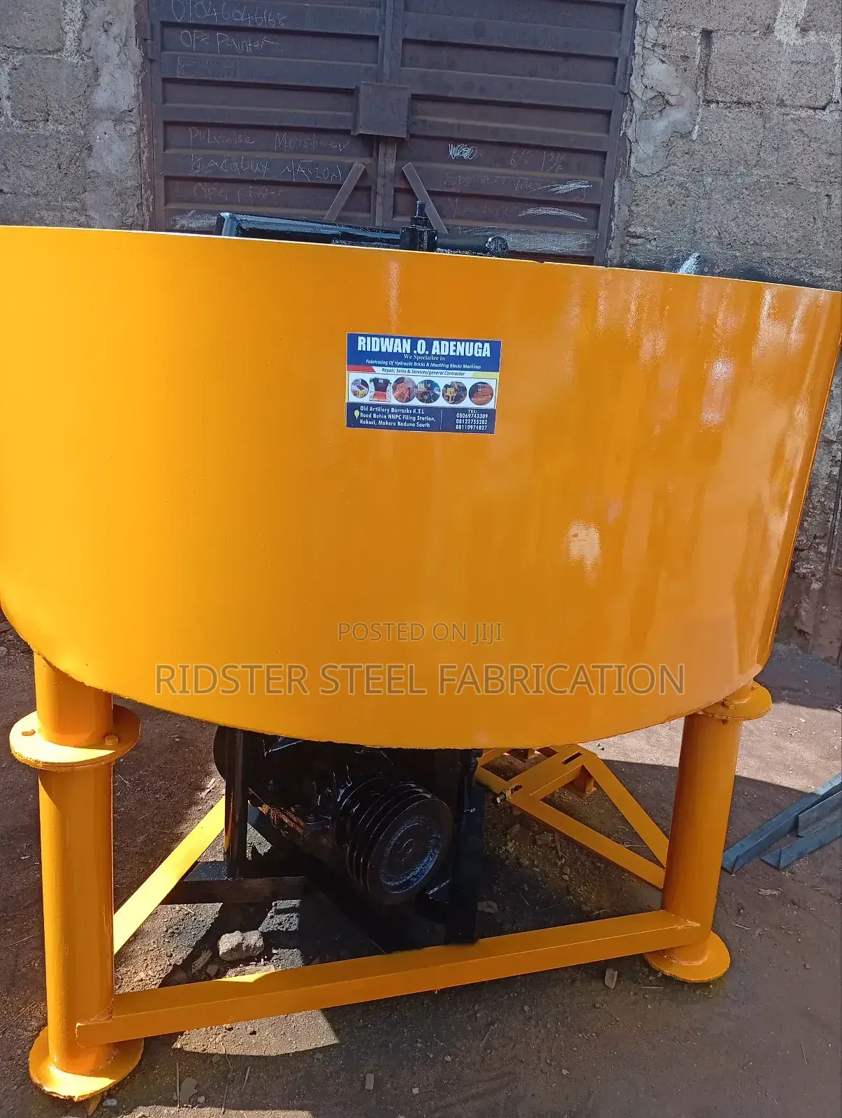 Manual Brick's Machine Made by Ridster Steel Fabrication Services.