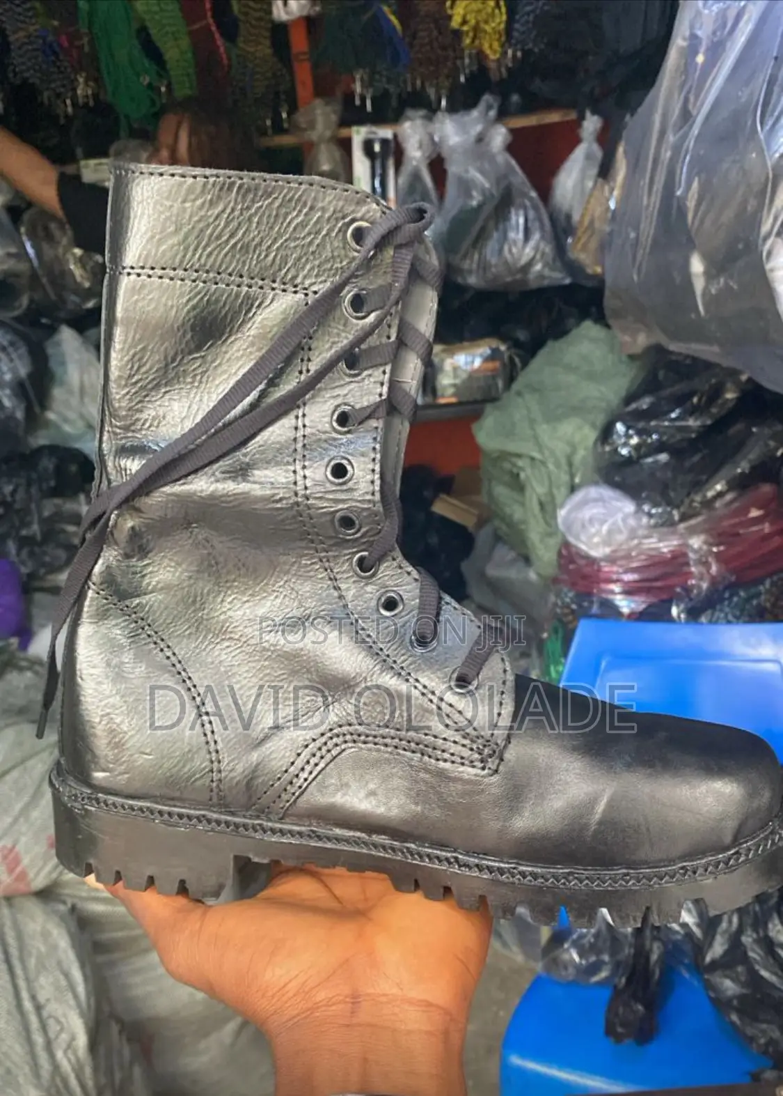 Security Boot Cow Leather