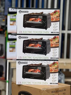 12l Masterchef Electric Toaster Oven With Top Grill-Toast•Bake•Grill