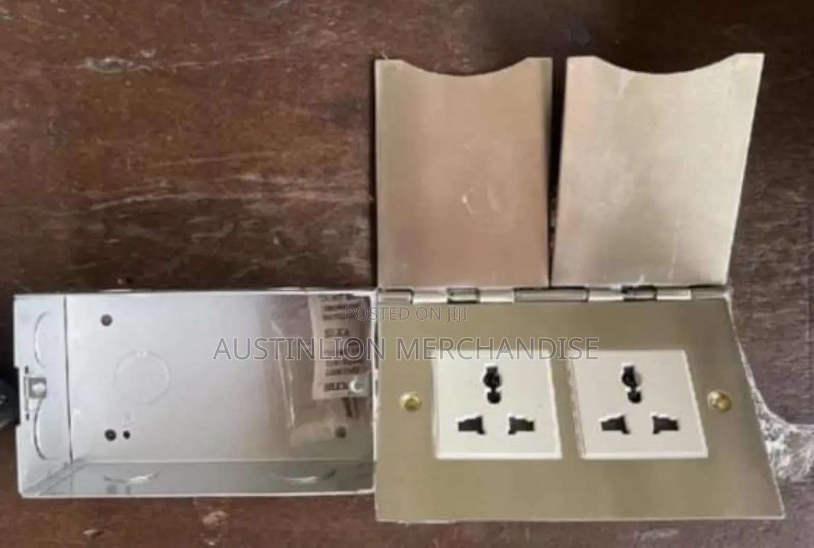 Two Way Metal Floor Socket