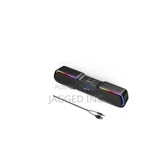 Evatronic RGB Speakers, Bluetooth 5.0,3.5mm Aux for Laptops, Phones,