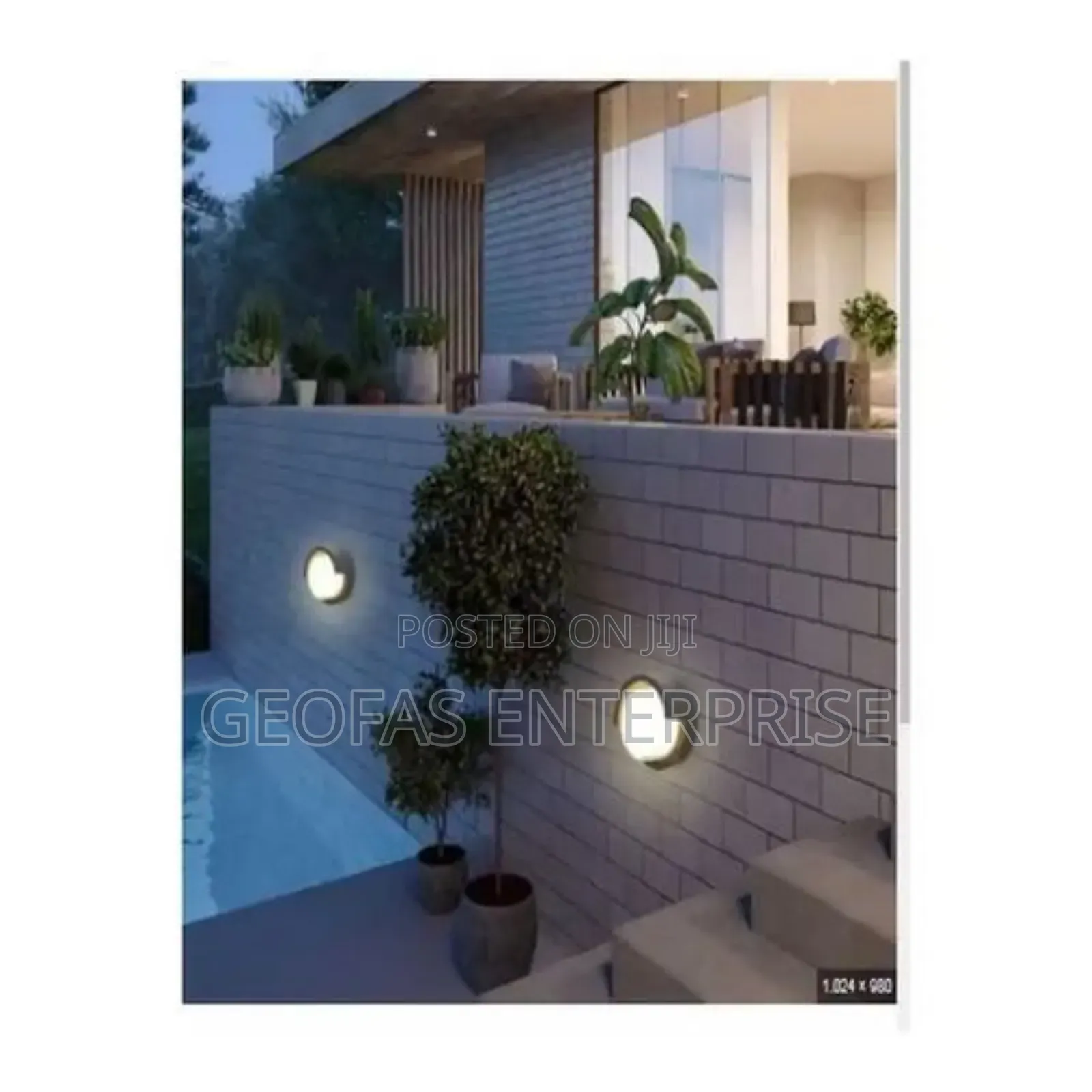 Executive High Voltage Outdoor Waterproof Wall Fence Light
