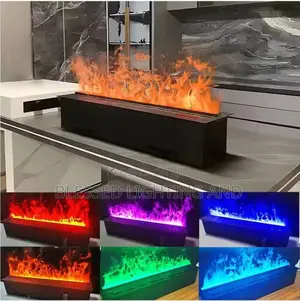 Modern 3d Atomized Fireplace-Embedded Simulated Flame Decor With Humid