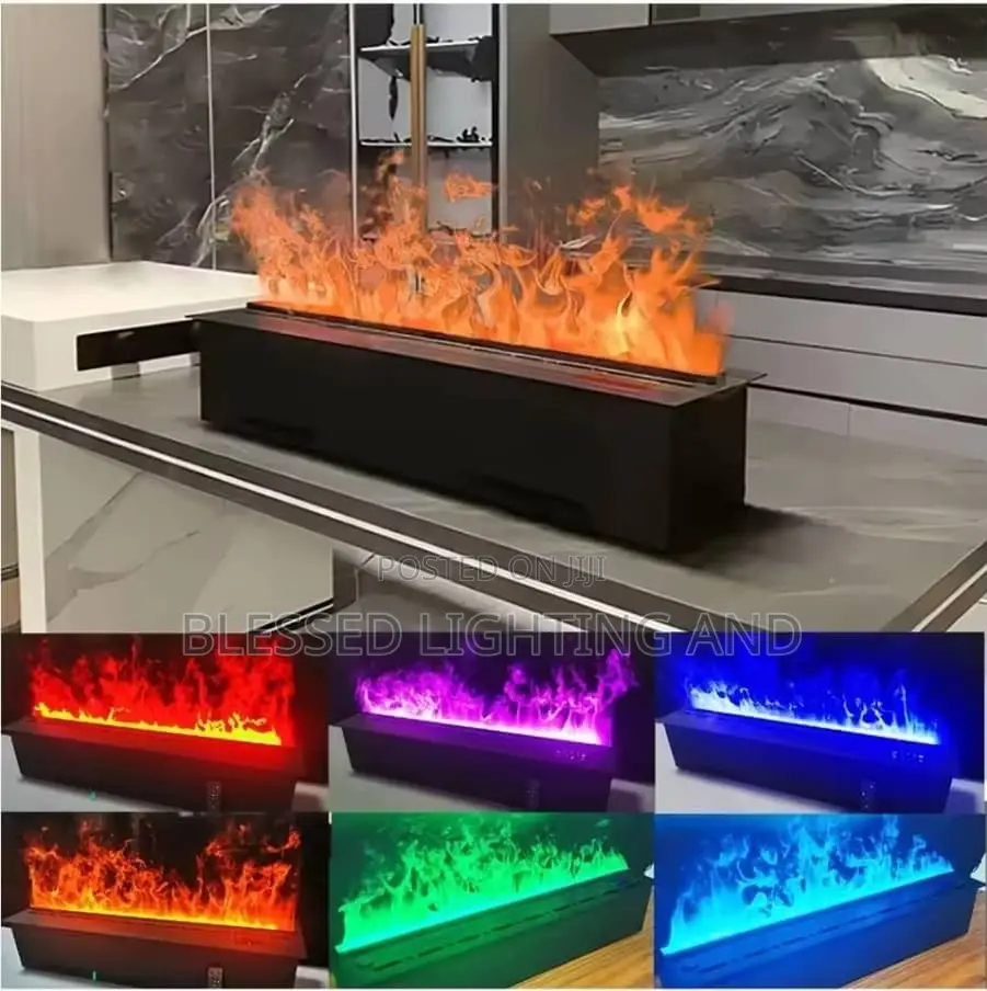Modern 3d Atomized Fireplace-Embedded Simulated Flame Decor With Humid