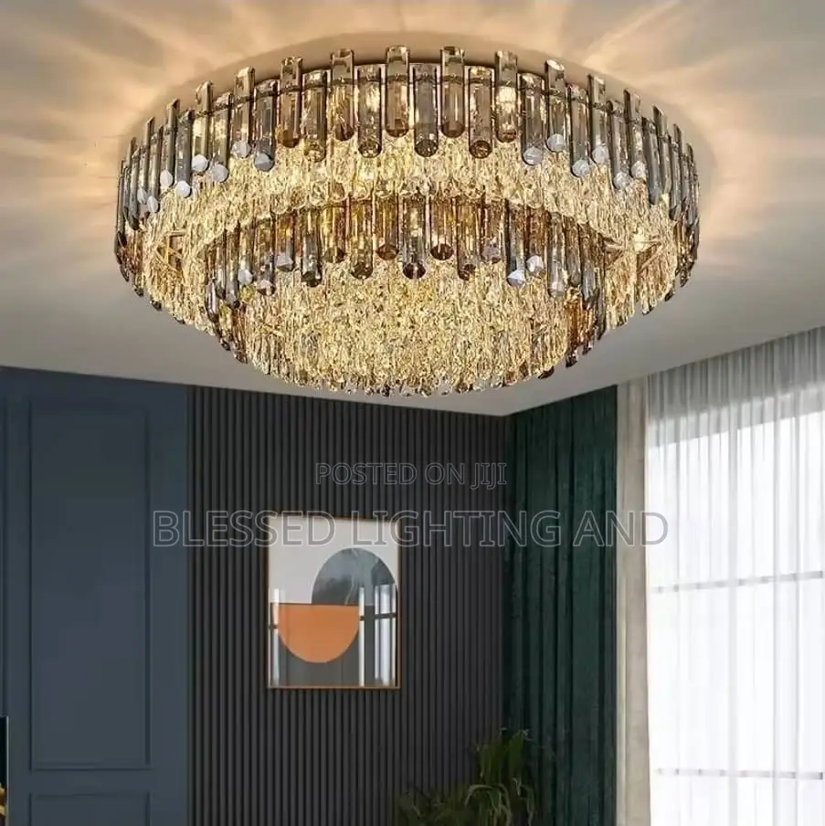 Size 800mm Modern Crystal Ceiling Fitting for Living Room, Dinning Roo