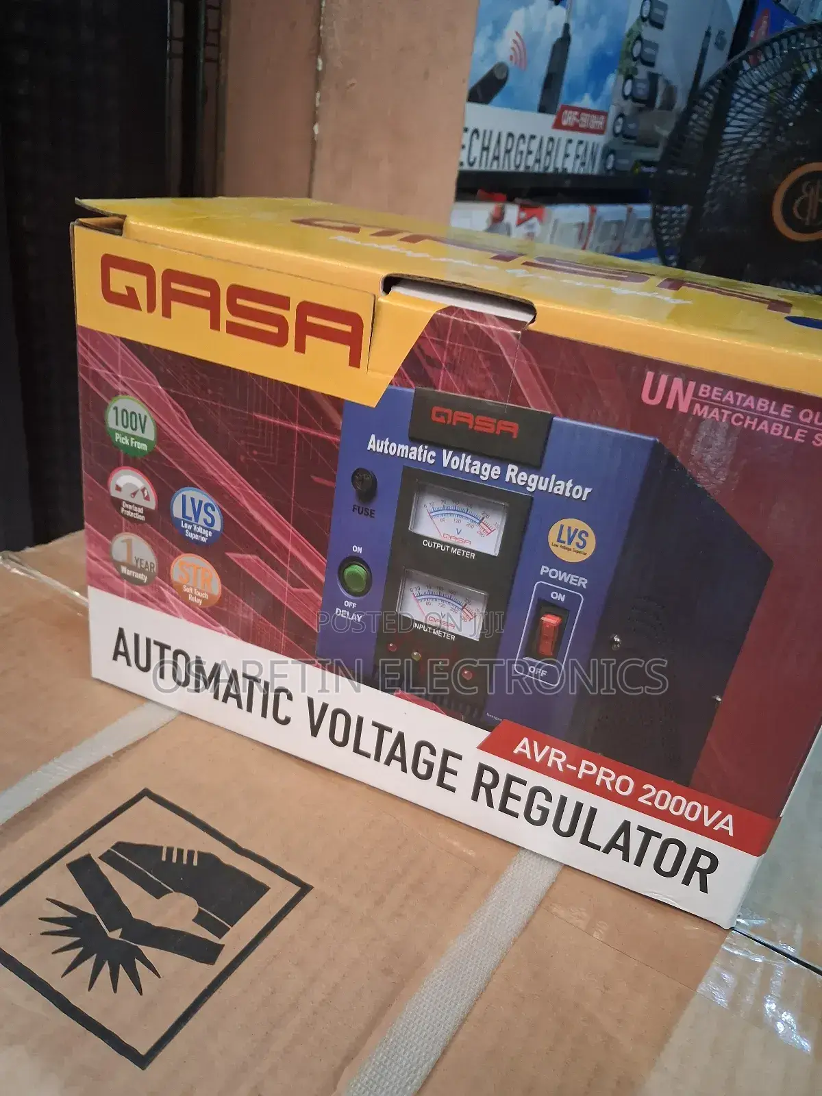Qasa Voltage Stabilizer 2000va 100 Percent Copper Coil