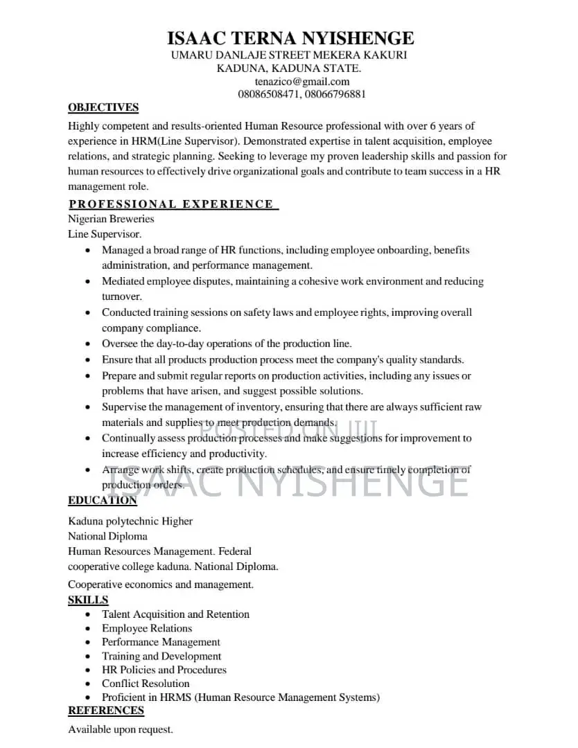 Human Resource Officer