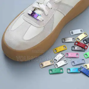 2 PCS/Pair Af1/Aj Shoelaces Buckle With Metal Lock, High-Quality