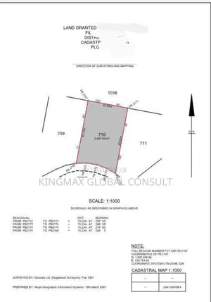 Residential Land for Sale : Size: 2,457.59m2 With Structure, Cofo