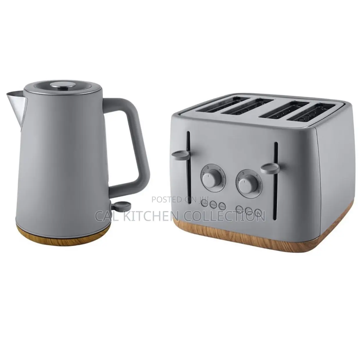 George Home 4-Slice Toaster Kettle Set