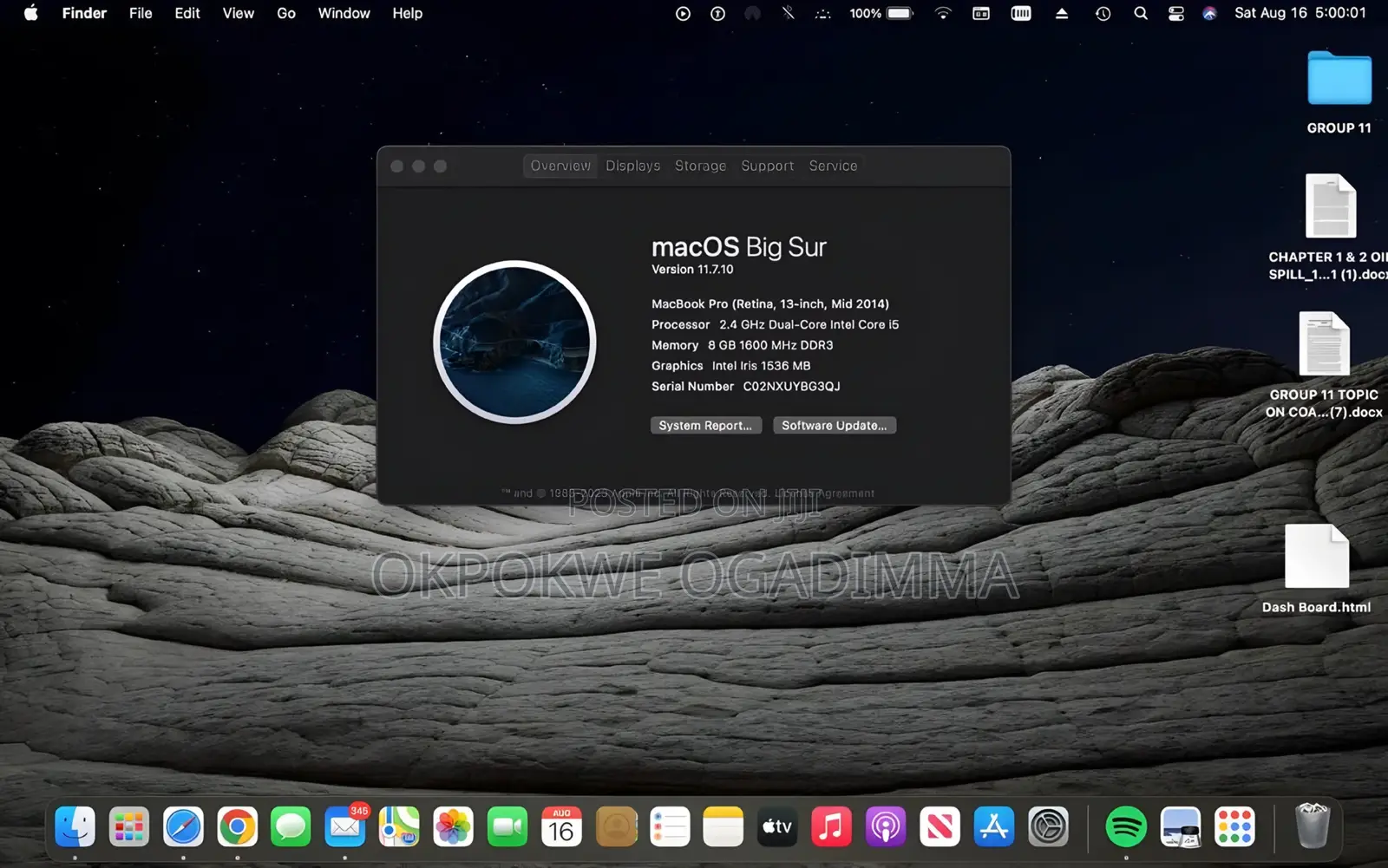 Laptop Apple MacBook 2014 8GB Intel Core i5 SSD 128GB