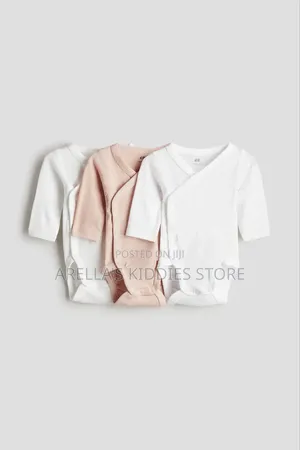 H & M 3-pack Wrapover Bodysuit