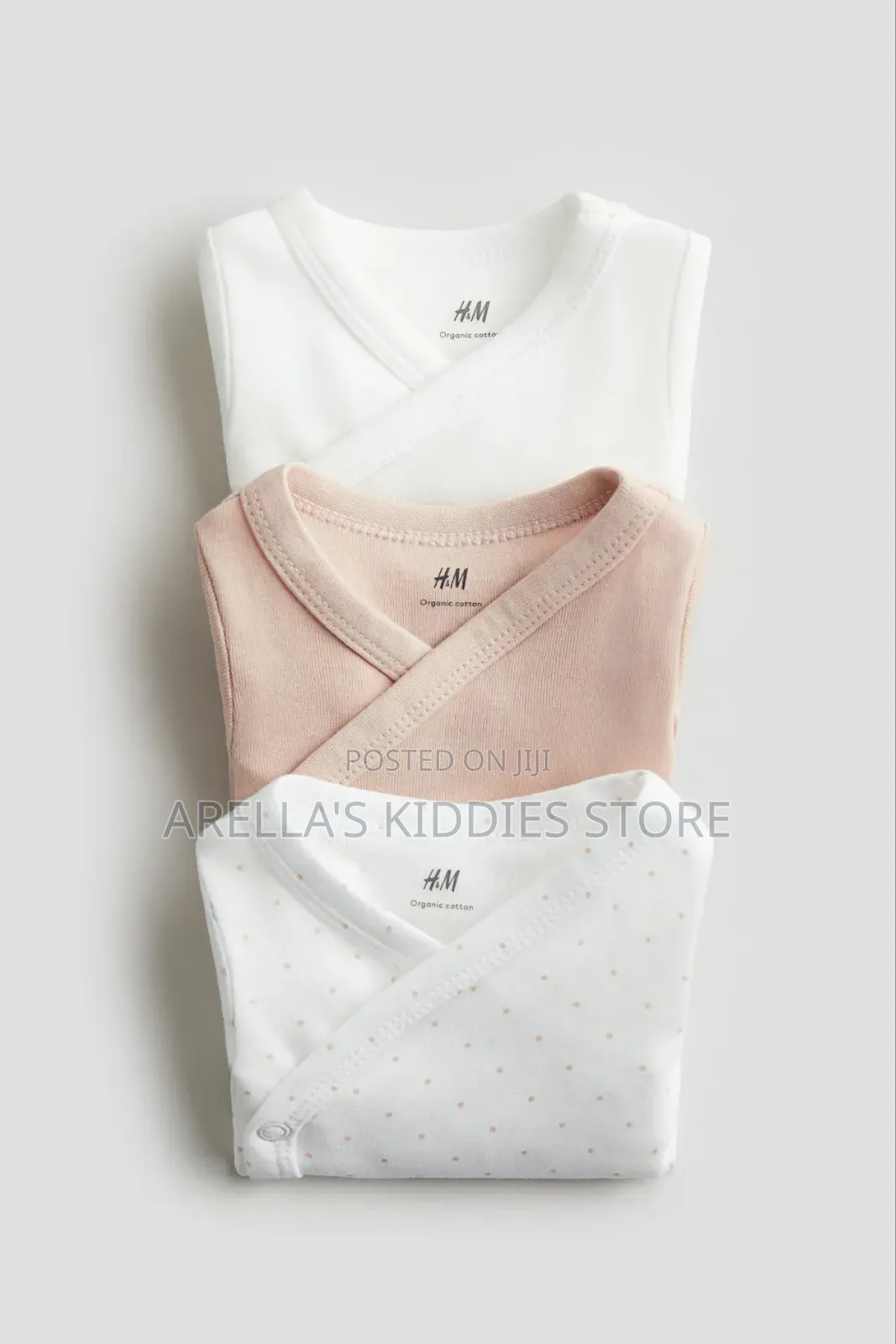 H & M 3-Pack Wrapover Bodysuit