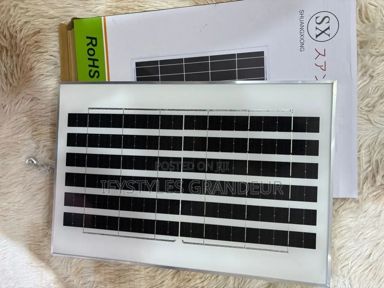 Solar Panel With Multiple Plugs