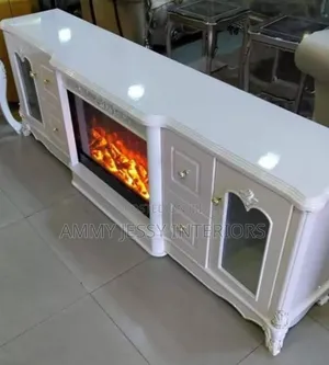 Exotic Quality Modern Fire Works Tv Stand