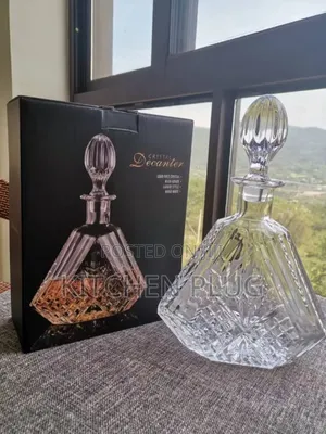 Crystal Decanter, For Whiskey Or Other Spirits.